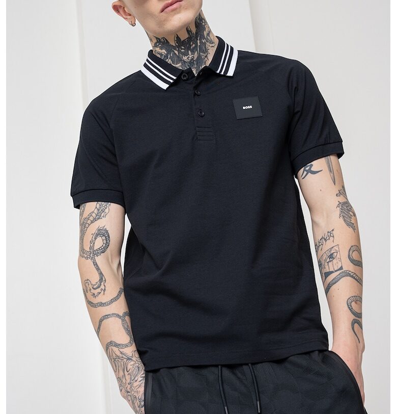 Тениска Paddy с яка и реглан ръкави BOSS