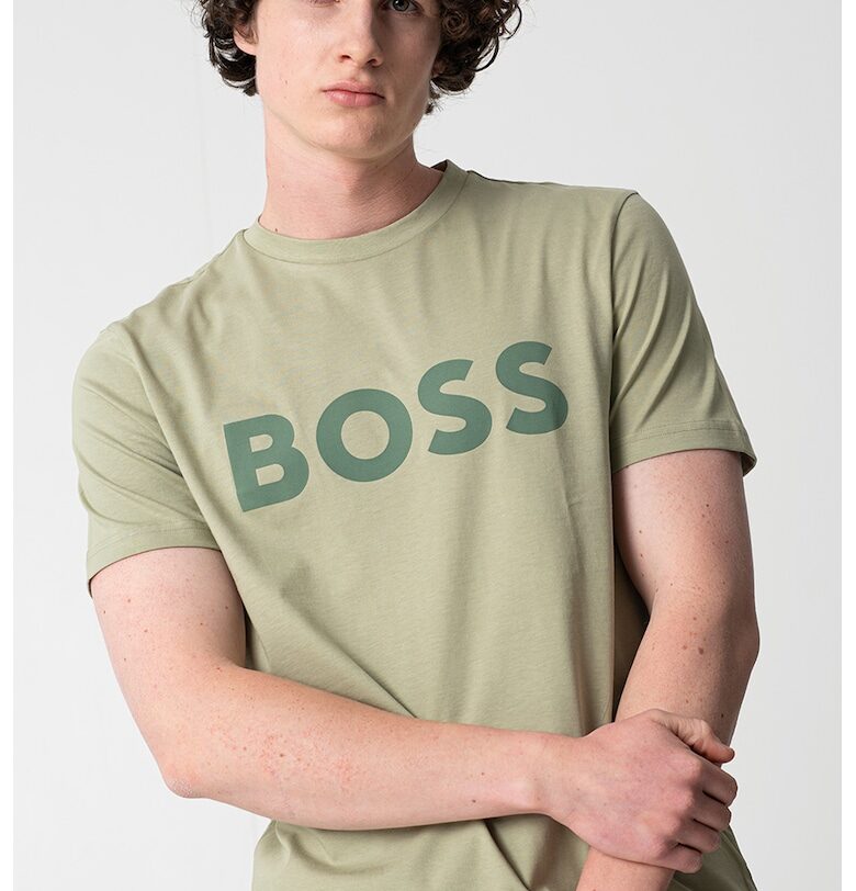 Тениска Thinking с гумирано лого BOSS