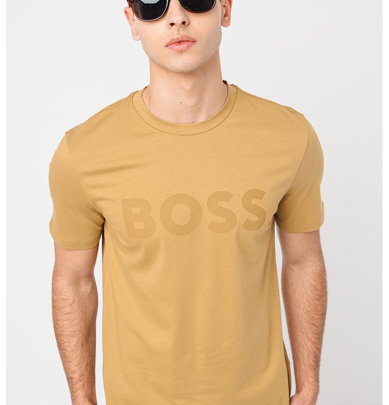 Тениска Thinking с гумирано лого BOSS