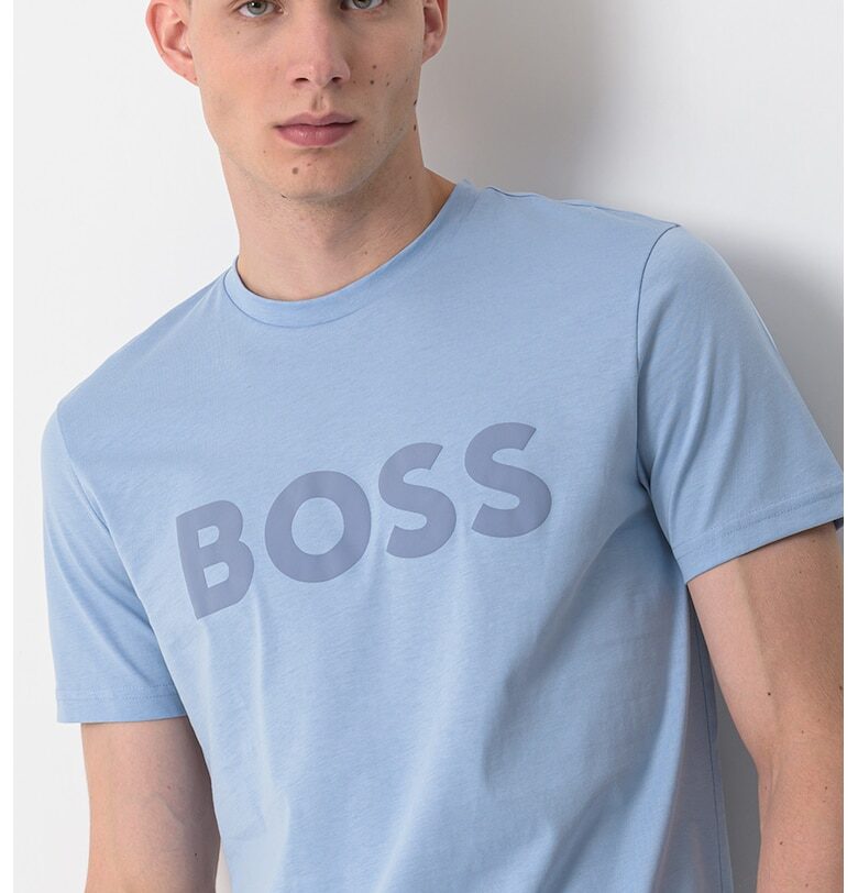 Тениска Thinking с гумирано лого BOSS