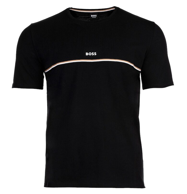 Тениска Unique с контраст BOSS