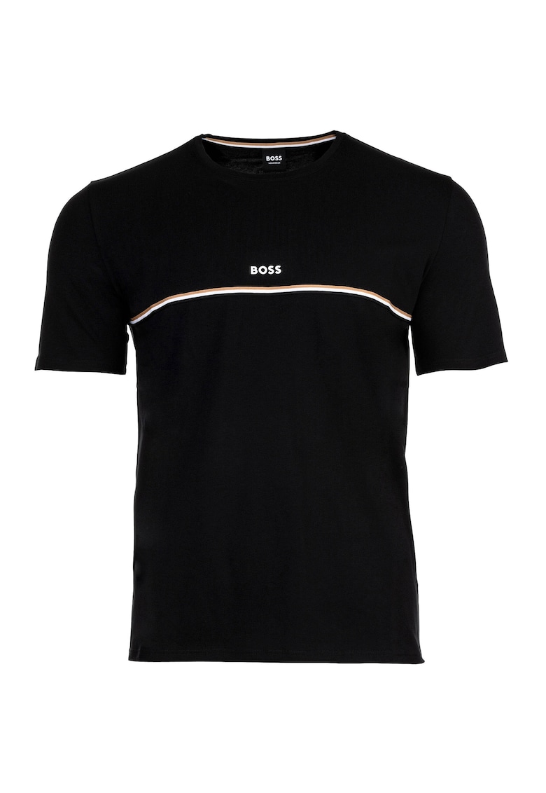 Тениска Unique с контраст BOSS