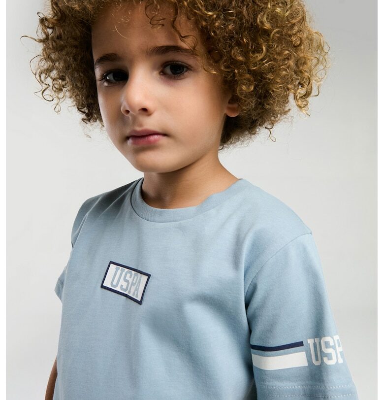 Тениска и шорти от памук с лого - 2 части US Polo Assn