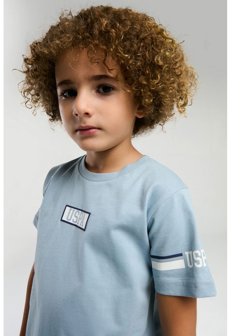 Тениска и шорти от памук с лого - 2 части US Polo Assn