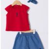 Тениска - къс панталон и лента за глава US Polo Assn
