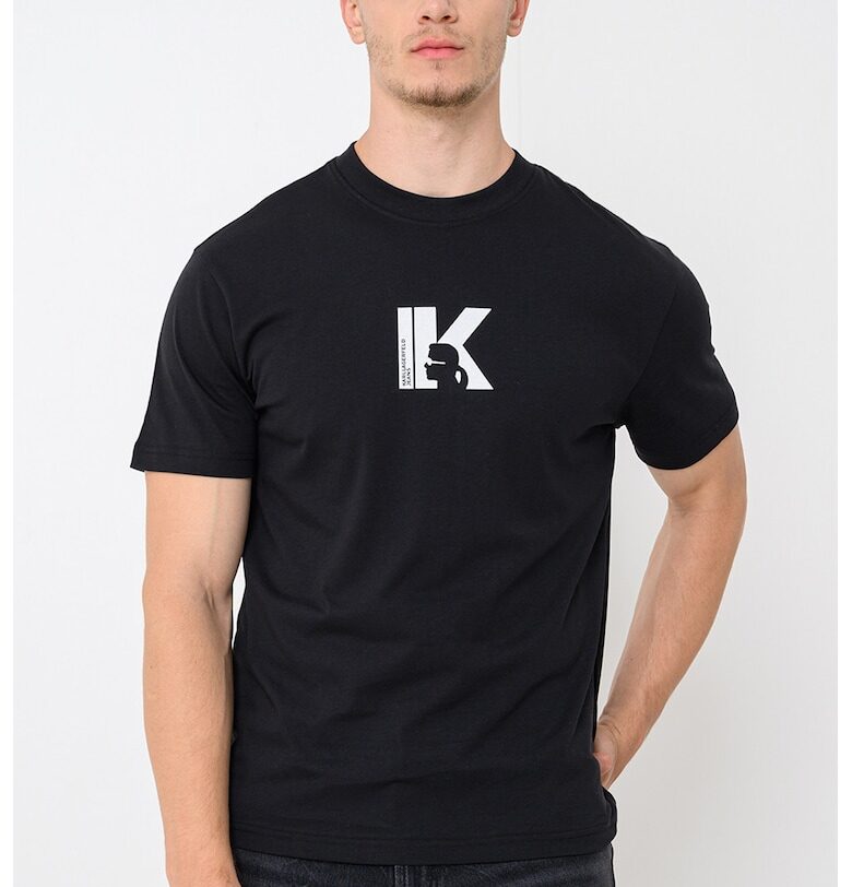 Тениска от органичен памук с лого KARL LAGERFELD JEANS