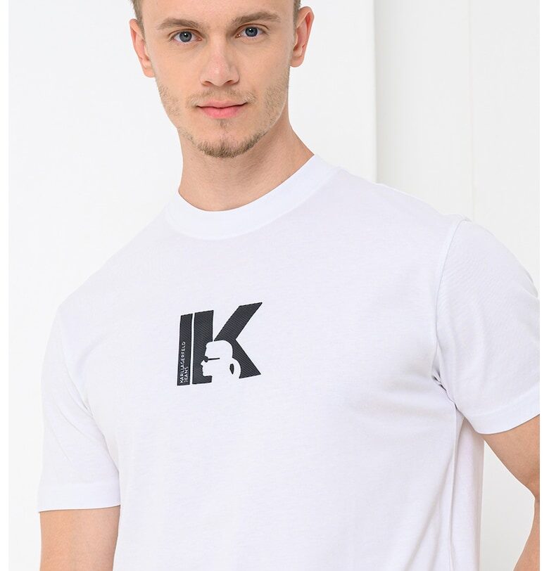 Тениска от органичен памук с лого KARL LAGERFELD JEANS