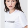 Тениска от органичен памук с лого Karl Lagerfeld