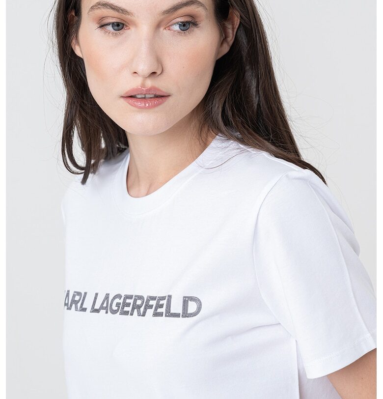 Тениска от органичен памук с лого Karl Lagerfeld