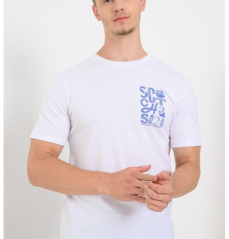 Тениска от органичен памук с лого на гърдите Scotch  Soda