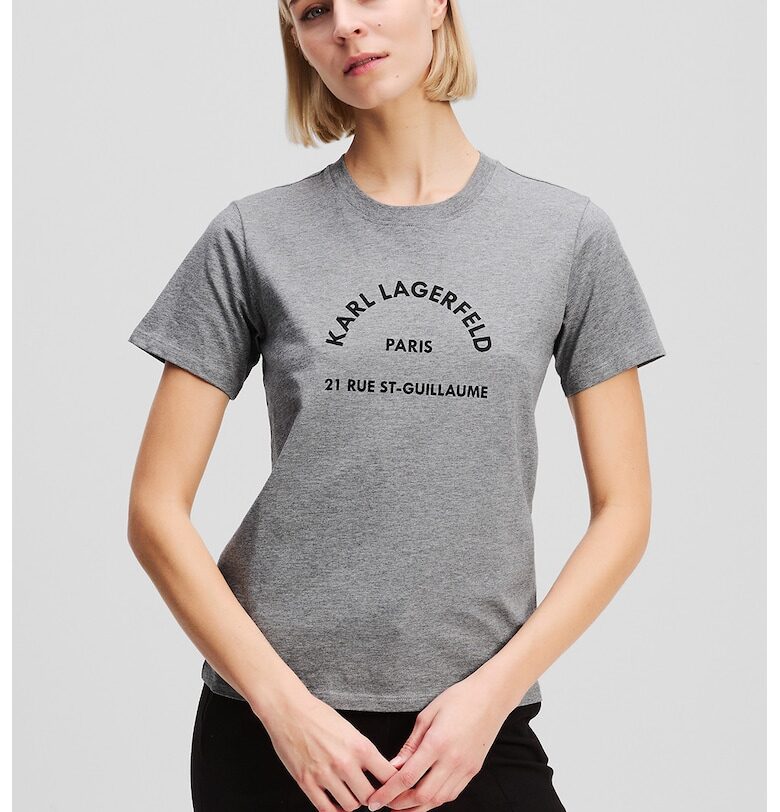 Тениска от органичен памук с принт Karl Lagerfeld