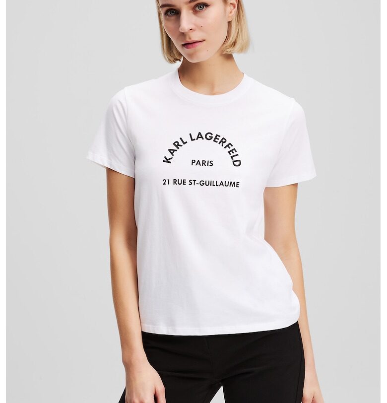 Тениска от органичен памук с принт Karl Lagerfeld