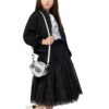 Тениска от памук и модал с принт KARL LAGERFELD KIDS
