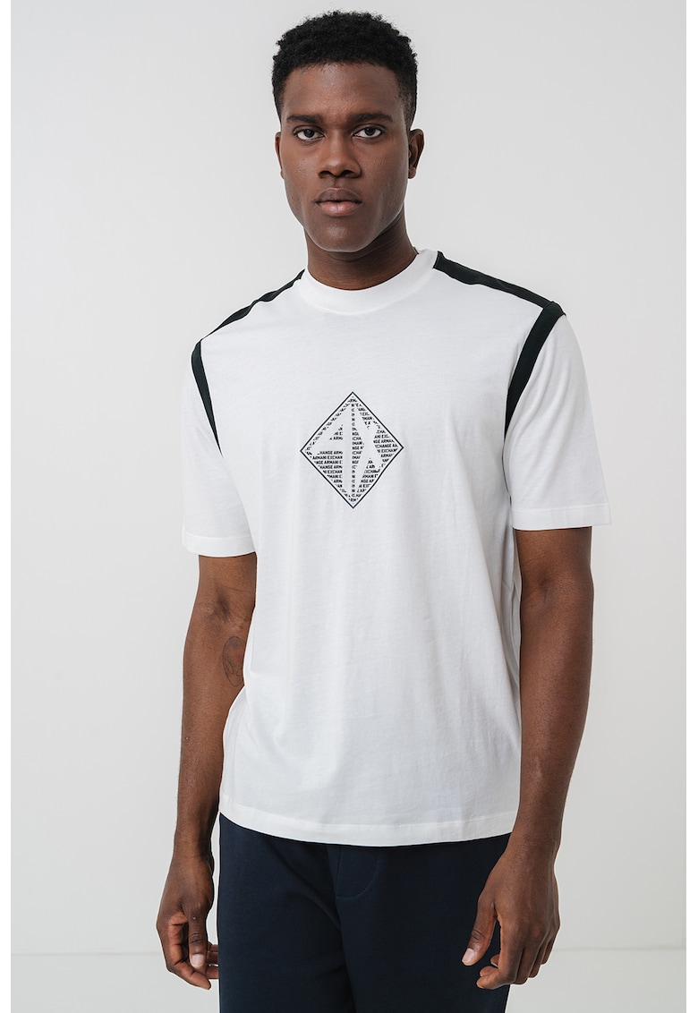 Тениска от памук с лого ARMANI EXCHANGE