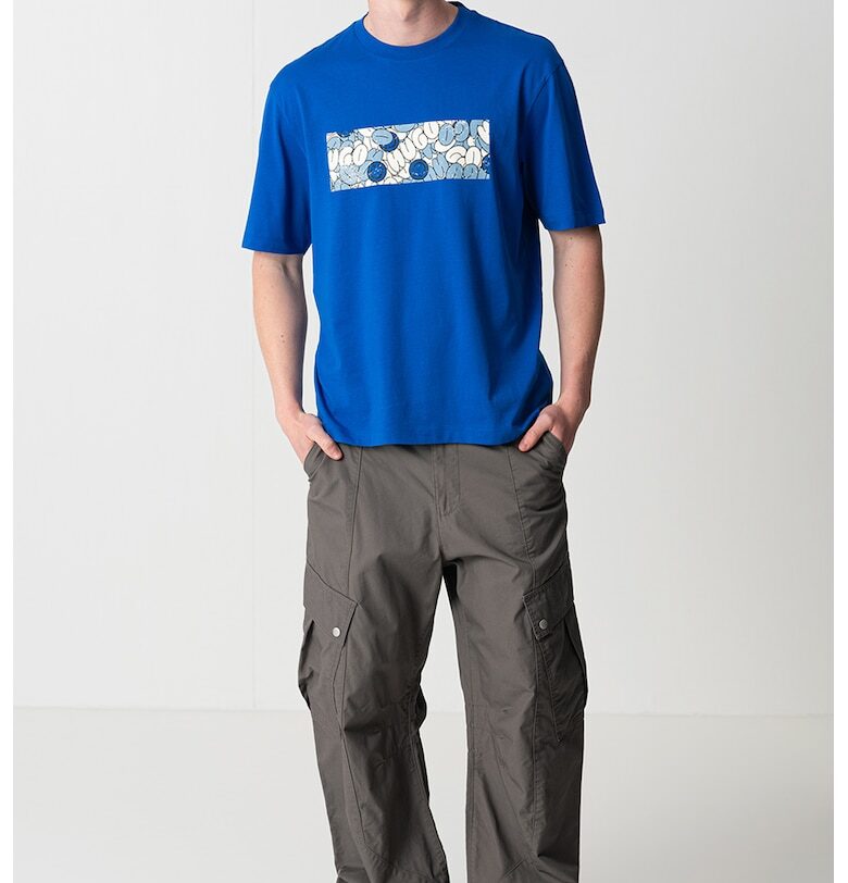 Тениска от памук с лого HUGO