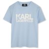 Тениска от памук с лого KARL LAGERFELD KIDS