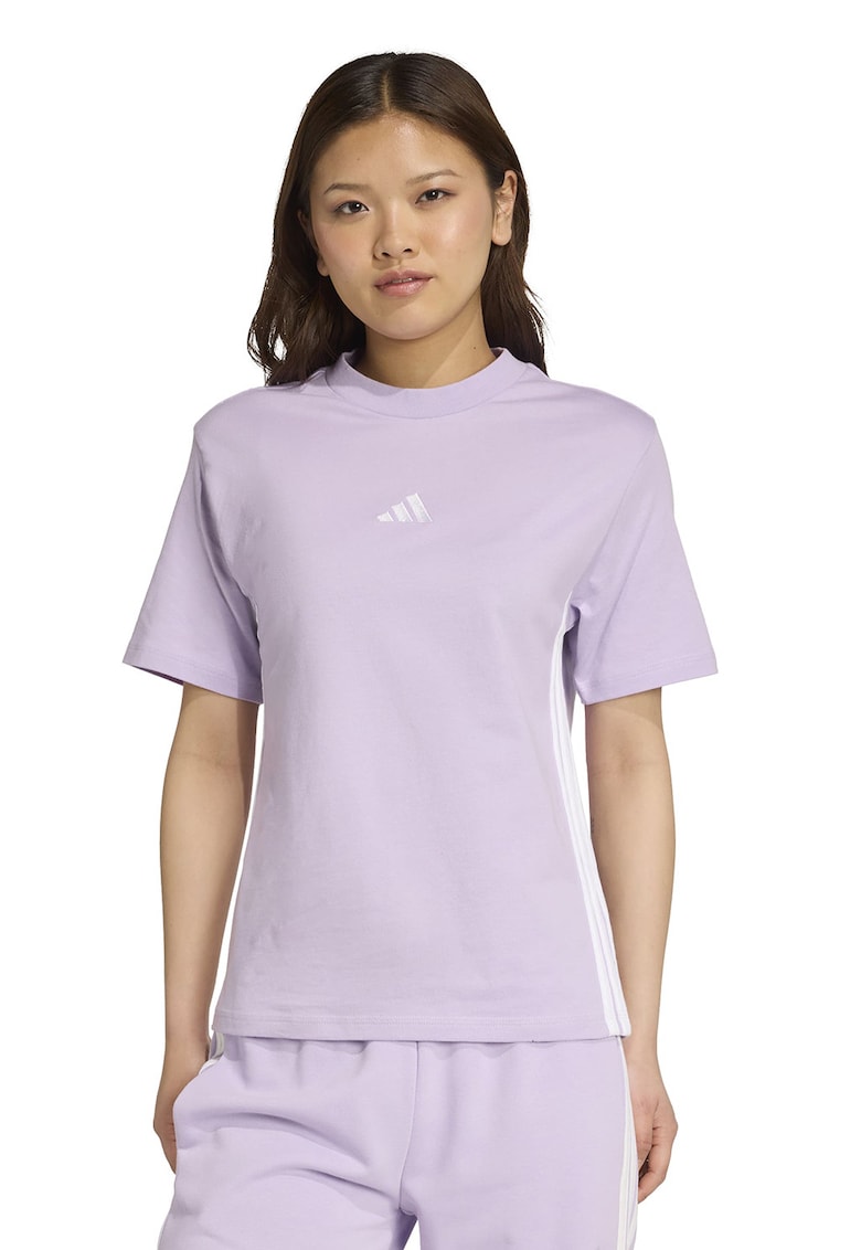 Тениска от памук с овално деколте adidas Sportswear