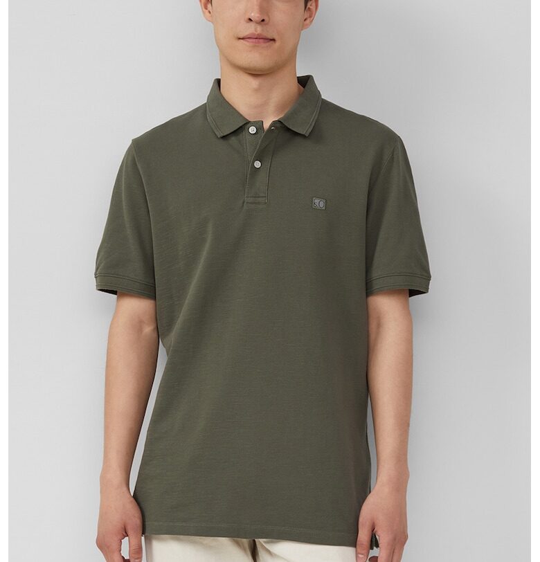 Тениска от памук с яка sOliver