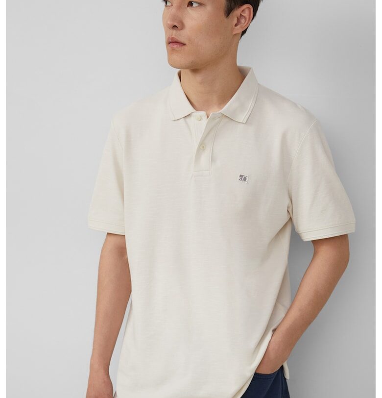 Тениска от памук с яка sOliver