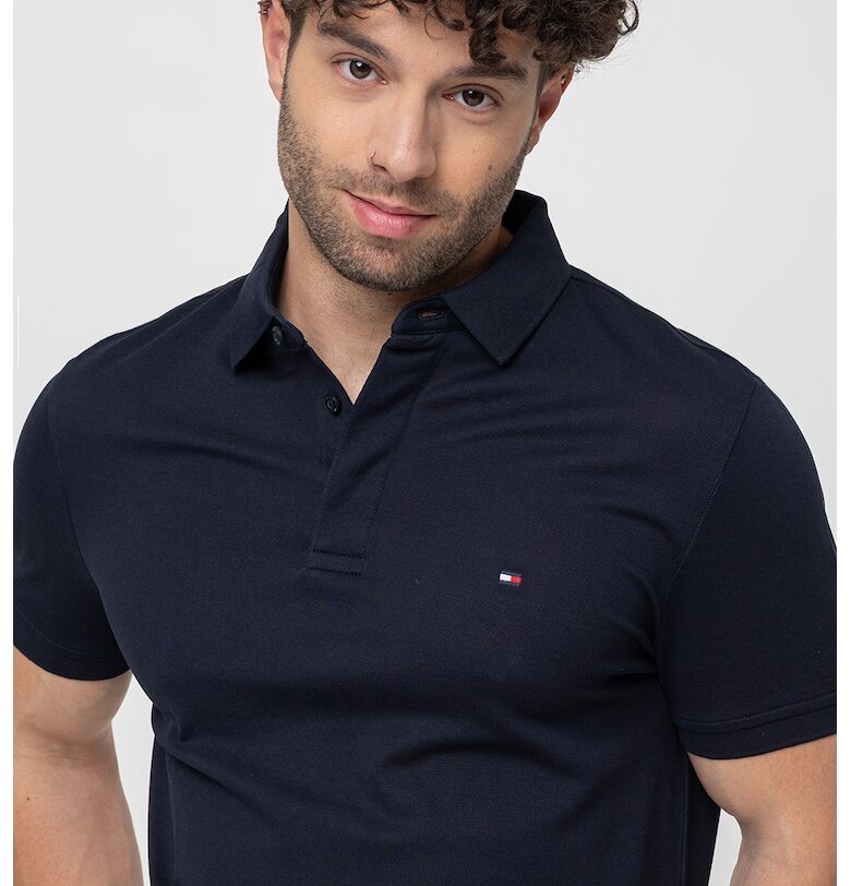 Тениска от памучно пике с яка Tommy Hilfiger