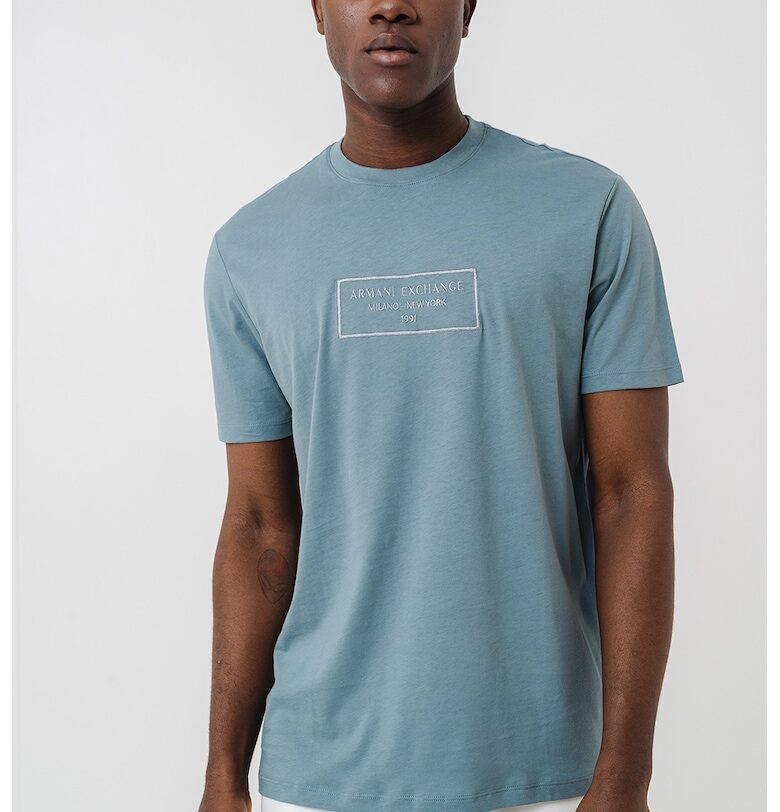 Тениска с бродирано лого ARMANI EXCHANGE
