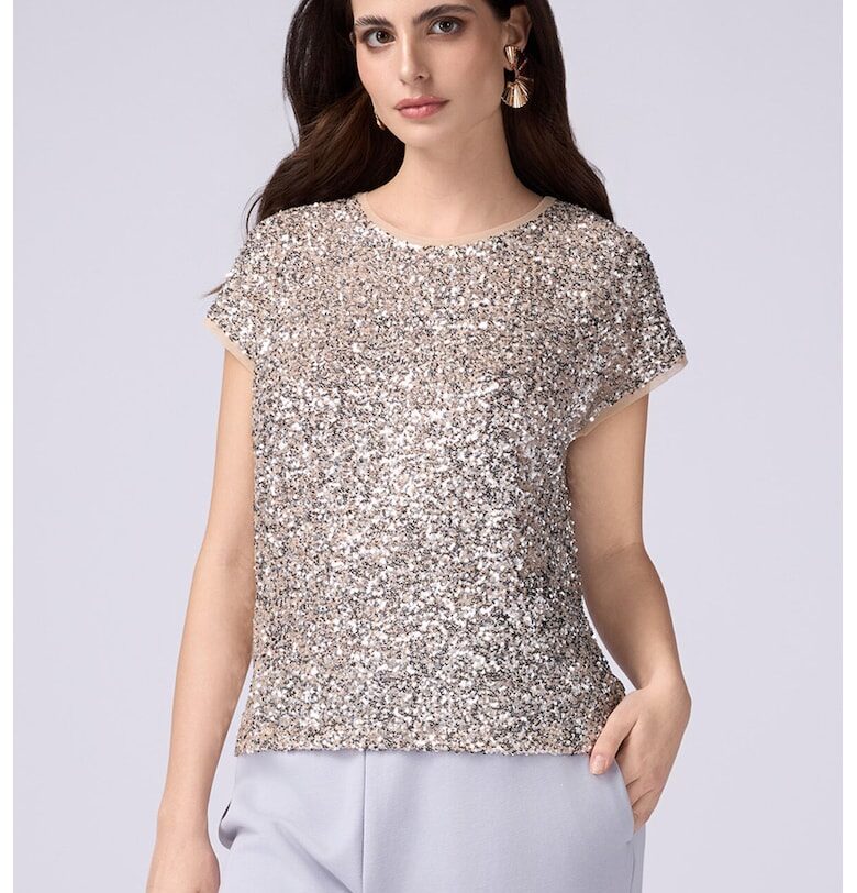 Тениска с брокат Oltre