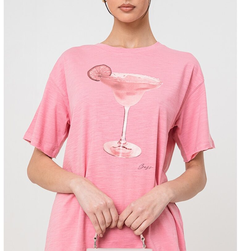 Тениска с графика BOSS