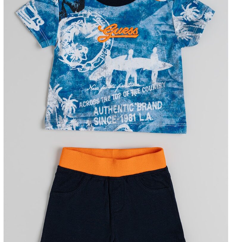 Тениска с графика и къс панталон - 2 части GUESS KIDS