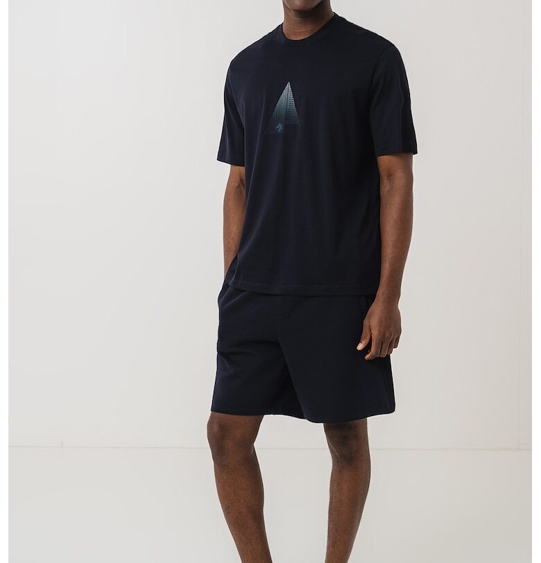 Тениска с графична щампа опред ARMANI EXCHANGE