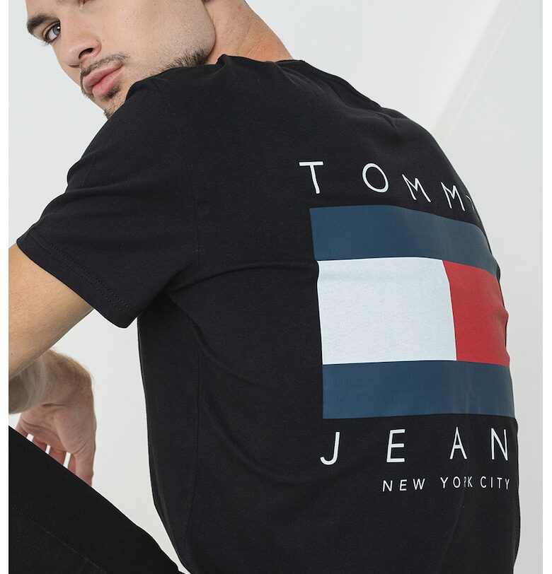 Тениска с гумирано лого Tommy Jeans