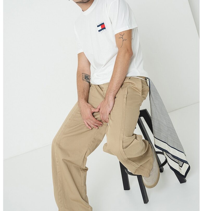 Тениска с гумирано лого Tommy Jeans