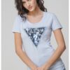Тениска с декоративни камъни GUESS