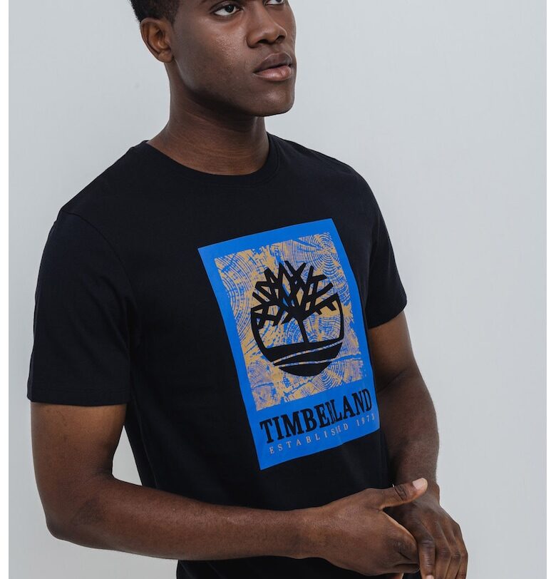 Тениска с контрастен принт Timberland