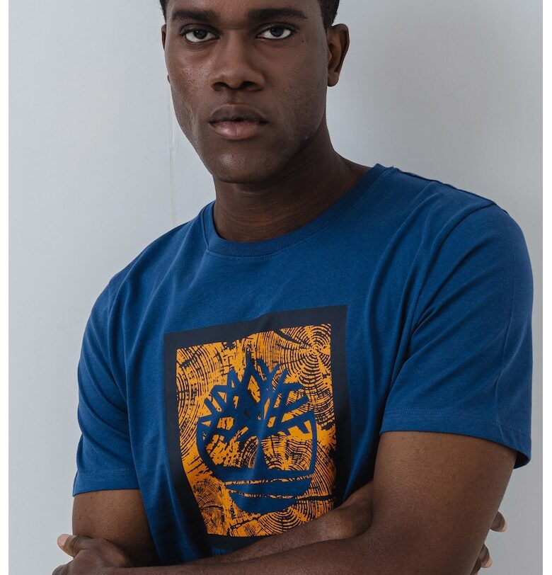 Тениска с контрастен принт Timberland