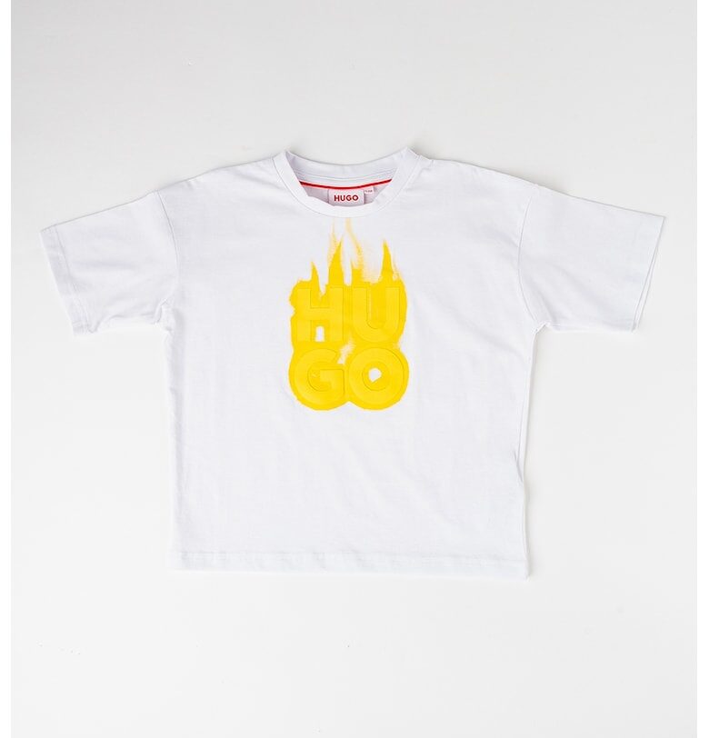 Тениска с контрастно лого HUGO