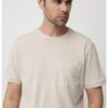 Тениска с лен и джоб на гърдите United Colors of Benetton