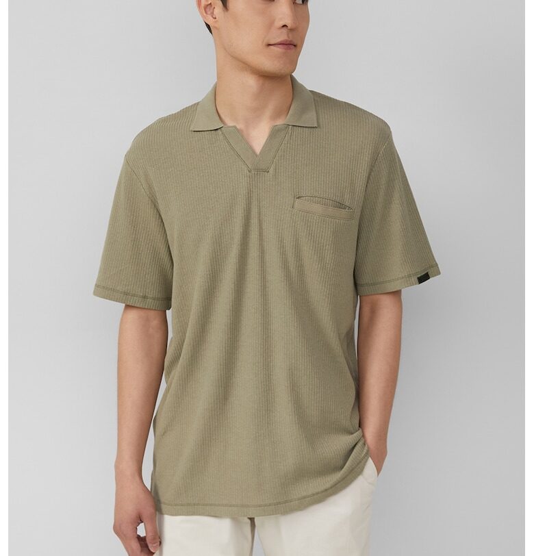 Тениска с лен и шпиц sOliver