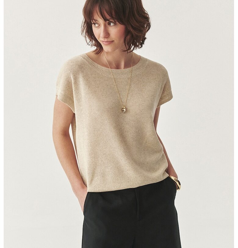 Тениска с лиосел и лен Tatuum