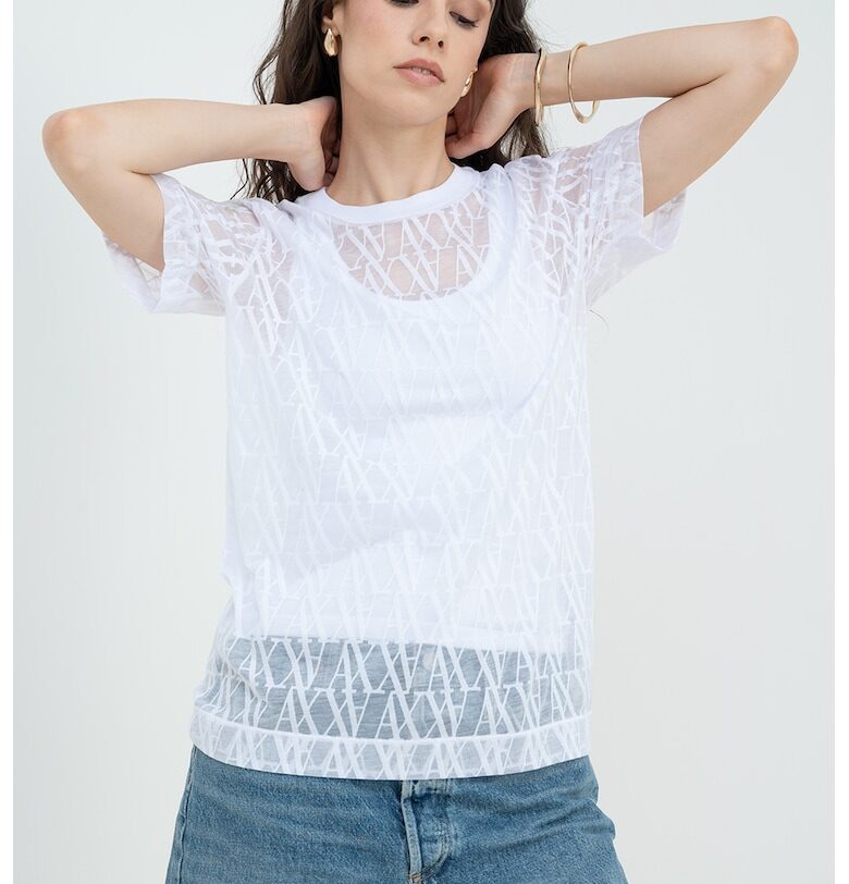 Тениска с лого ARMANI EXCHANGE