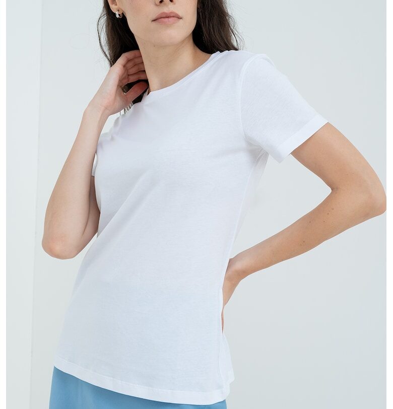 Тениска с лого встрани ARMANI EXCHANGE