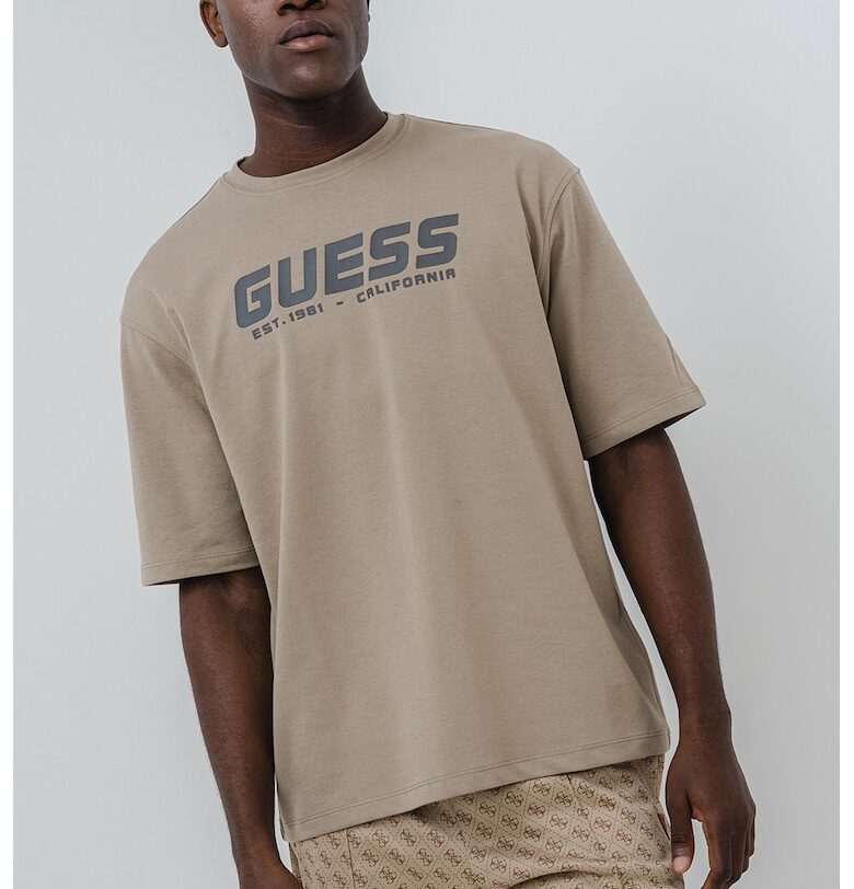 Тениска с лого и 3/4 ръкави GUESS