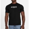 Тениска с лого и овално деколте GUESS