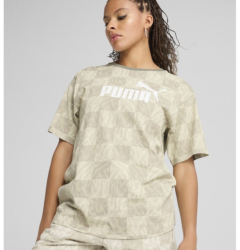 Тениска с лого и принт Puma