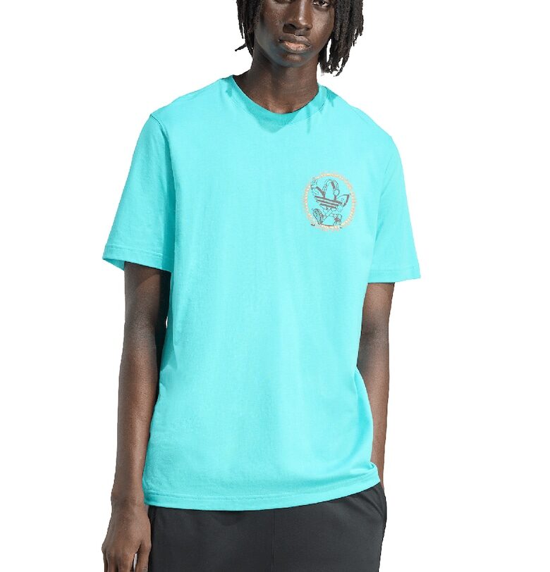 Тениска с лого и принт adidas Originals