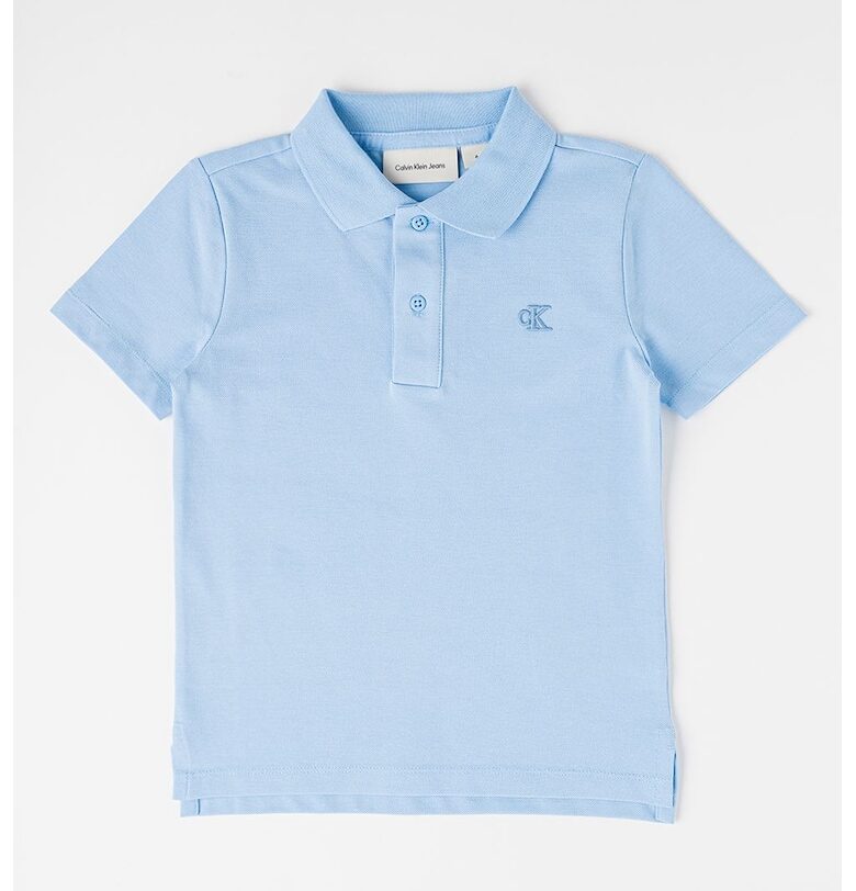 Тениска с лого и яка CALVIN KLEIN