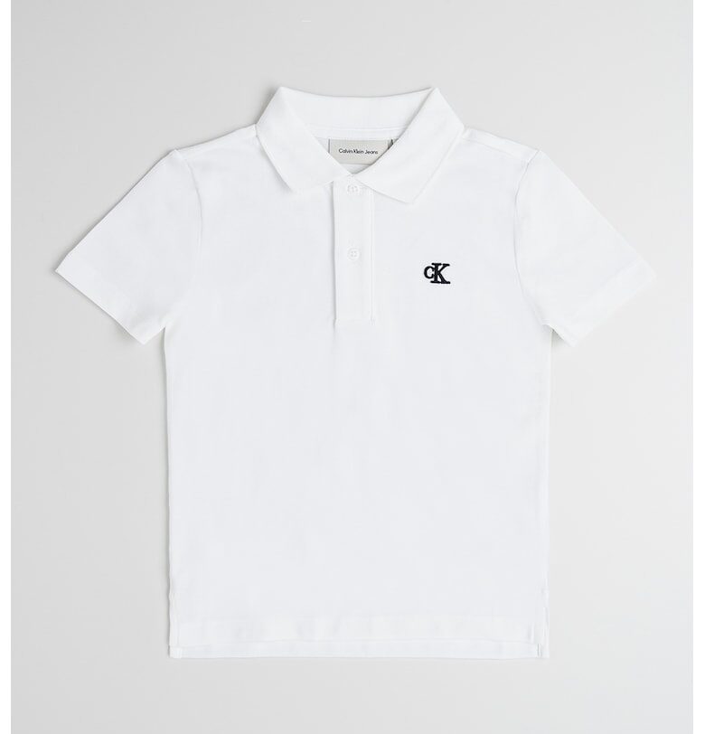 Тениска с лого и яка CALVIN KLEIN