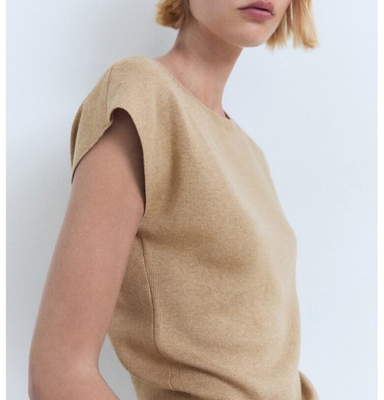 Тениска с модал Mango