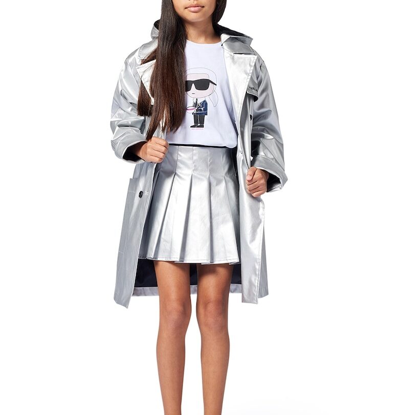 Тениска с модал с лого KARL LAGERFELD KIDS