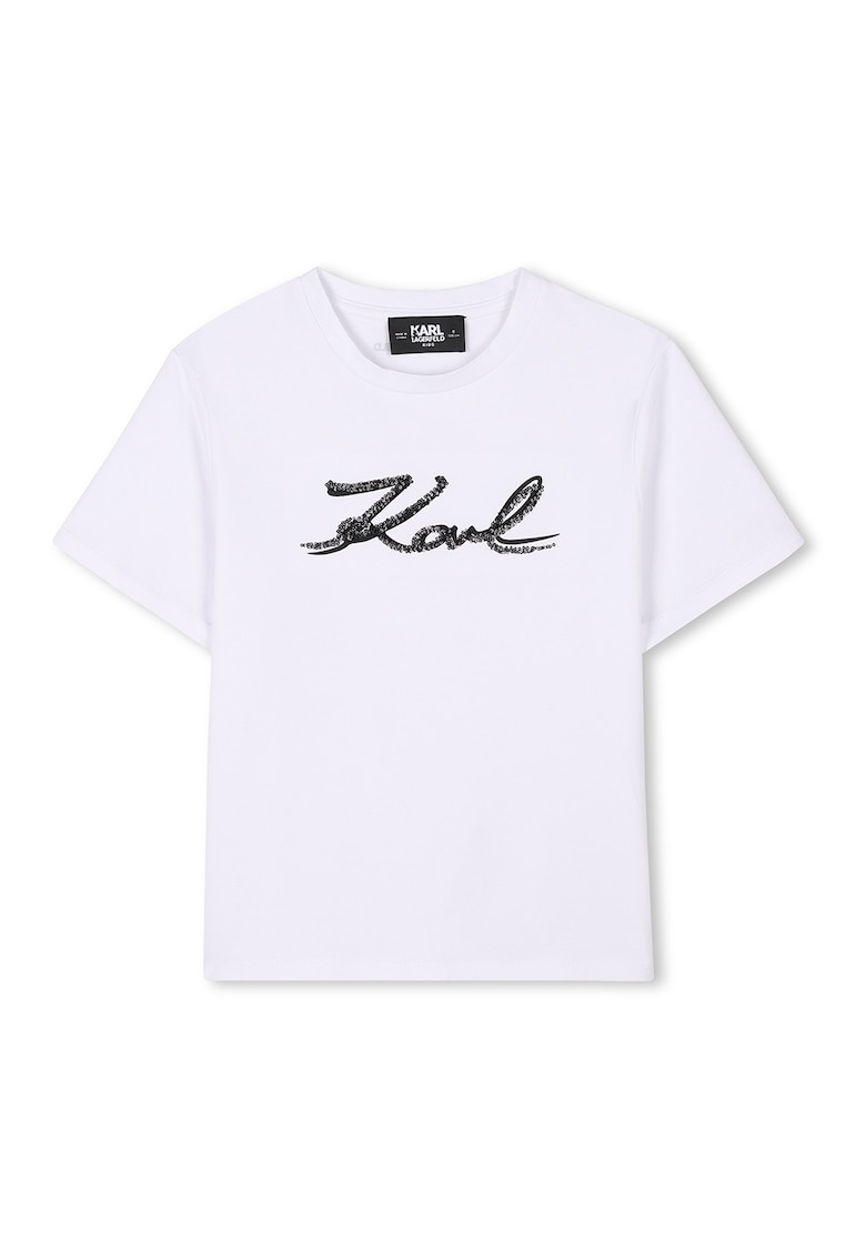 Тениска с модал с лого KARL LAGERFELD KIDS