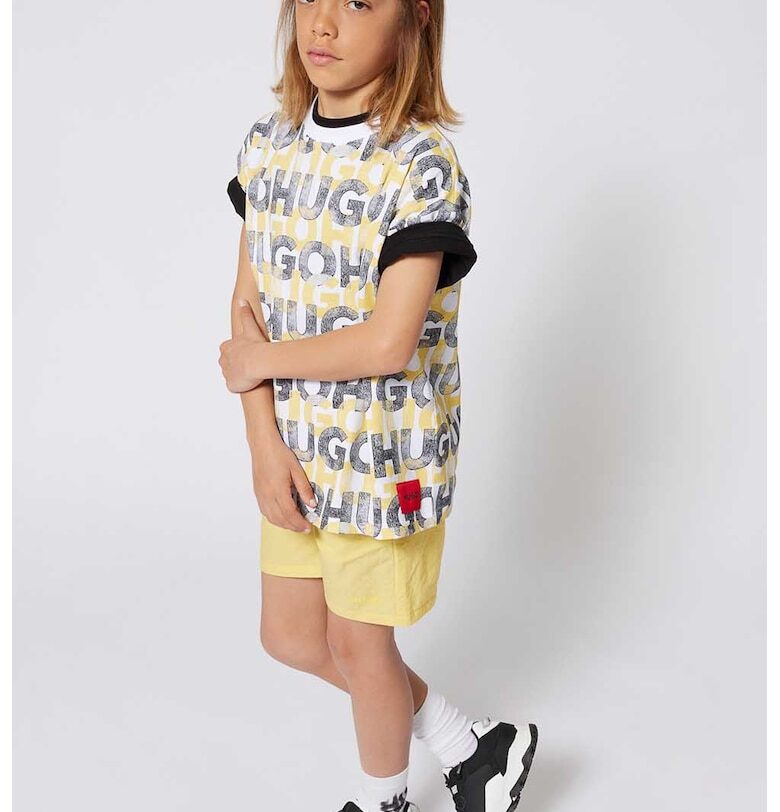 Тениска с монограм HUGO